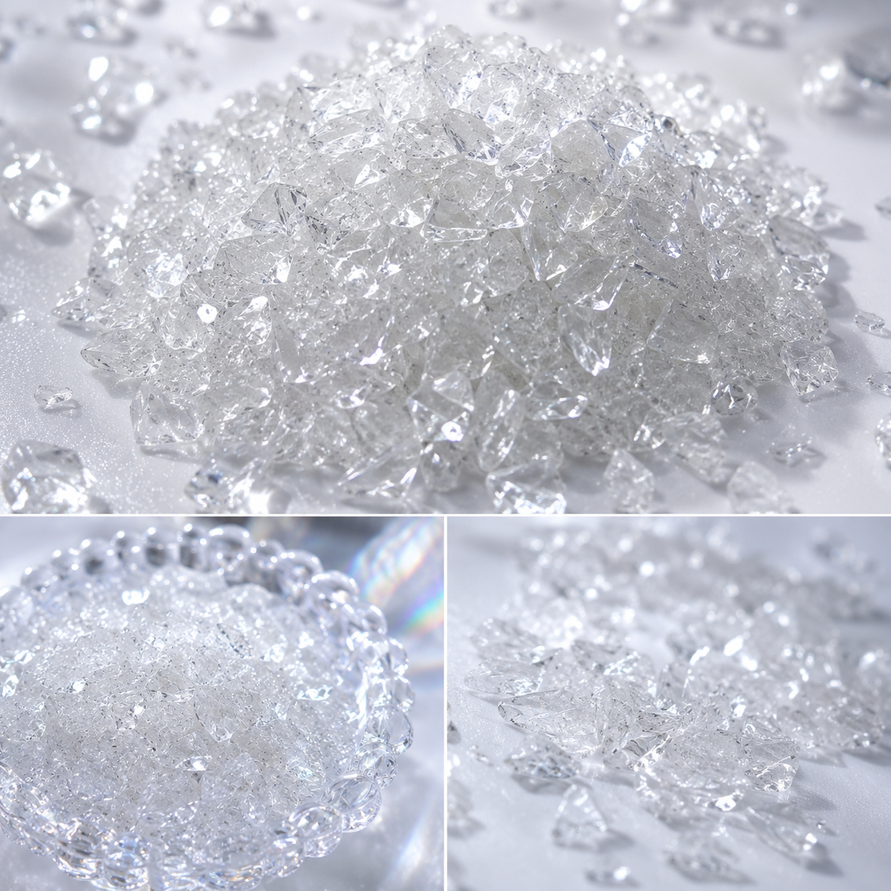 【日本未発売 】スクイーズ資材：極上のジャリジャリ音♪ 砕石（100g単品 / お得な3色アソートセット）