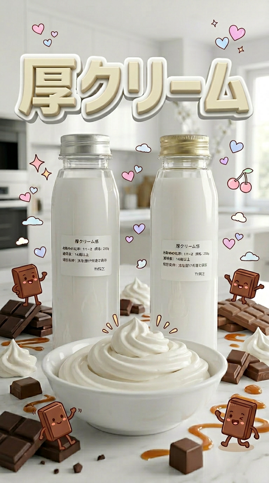 厚いクリーム感　食品級グレードスクイーズシリコン液